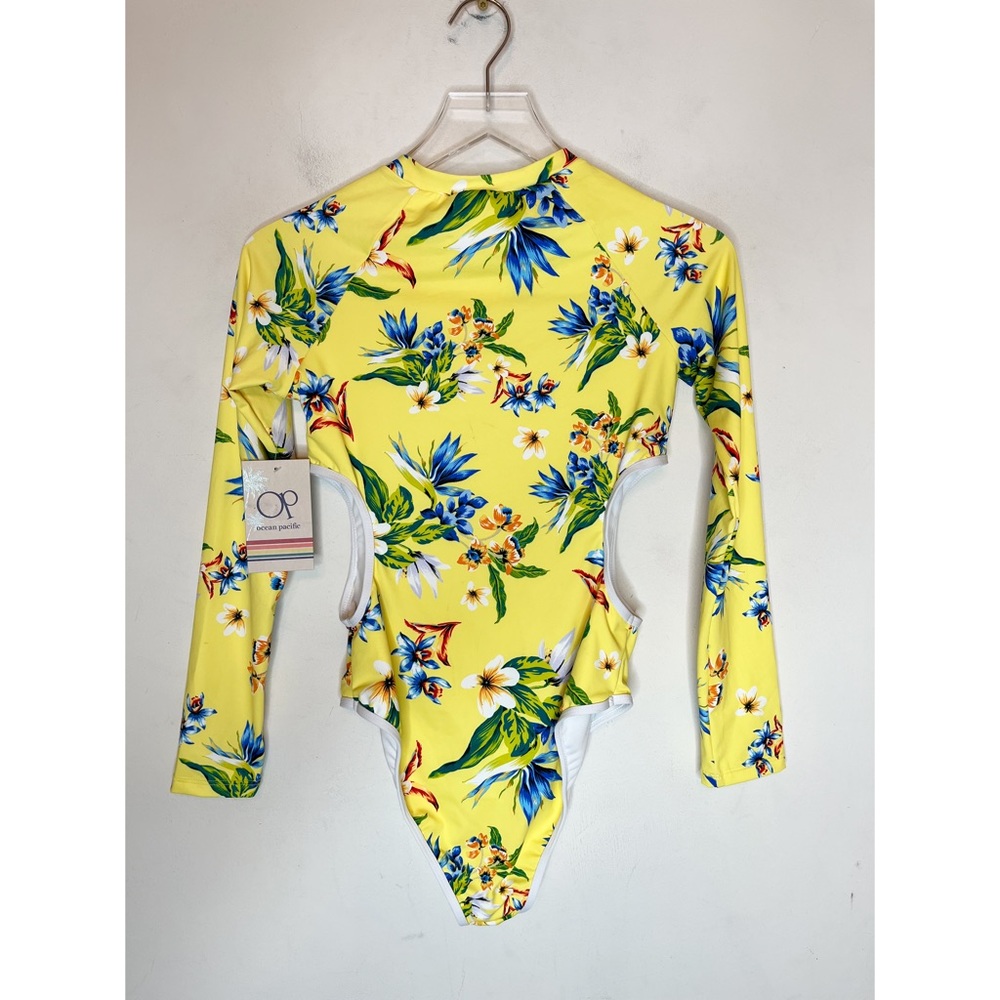 Cut out one piece bathing suit OP Tropicana Yellow - Picture 2 of 6